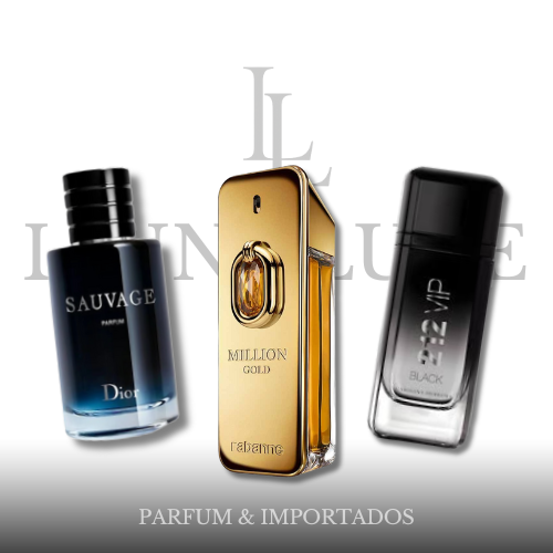 PROMOÇÃO COMPRE 1 LEVE 3 - 212 VIP Black | One Milion | Sauvage Dior - 100ml Cada