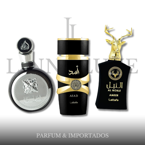OFERTA COMPRE 1 LEVE 3 - Lattafa Fakhar, AL Noble Ameer e Assad Lattafa - Esquenta Pré Black Friday!🔥 - 100ml Cada