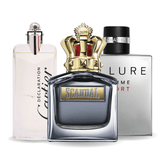 PACK DE 3 PERFUMES: ALLURE HOMME SPORT, JEAN PAUL GAULTIER SCANDAL, CARTIER DECLARATION 100 ml
