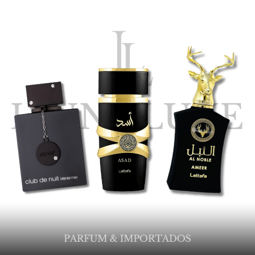 PROMOÇÃO COMPRE 1 LEVE 3 - AL Noble Ameer, Assad Lattafa e Club de Nuit - Queima de Estoque - 100ml Cada